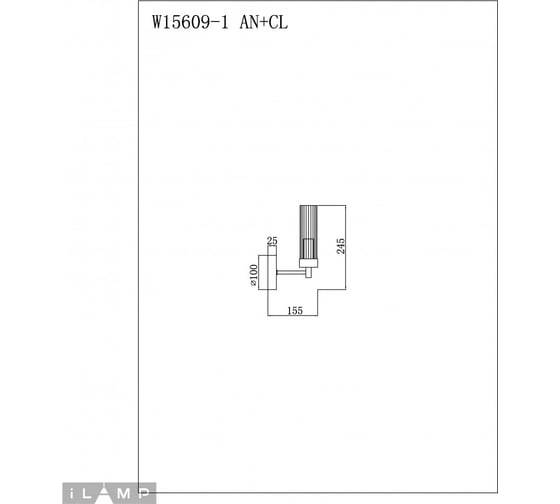 Бра iLAMP Evolution W15609-1 AN+CL