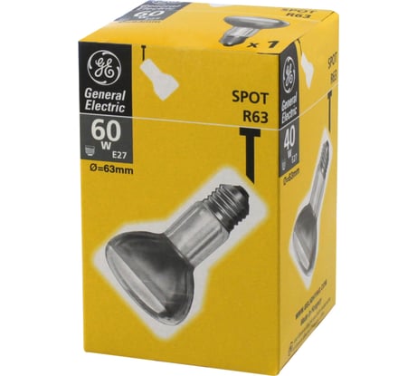 Рефлекторная лампа General Electric GE 60R63/E27-40 84800