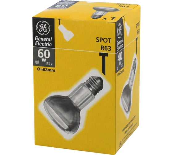 Рефлекторная лампа General Electric GE 60R63/E27-40 84800