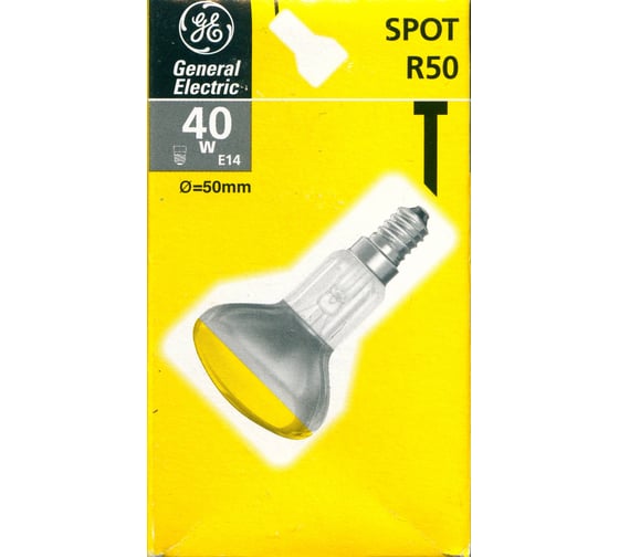 Рефлекторная лампа General Electric GE 40R50/Y/E14-25 91388