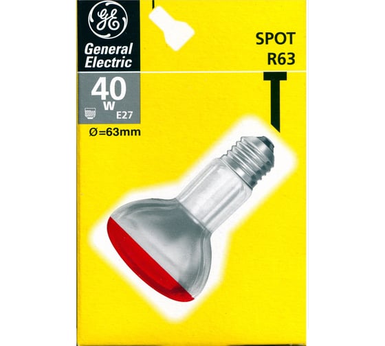 Рефлекторная лампа General Electric GE 40R63/R/E27-25 91532