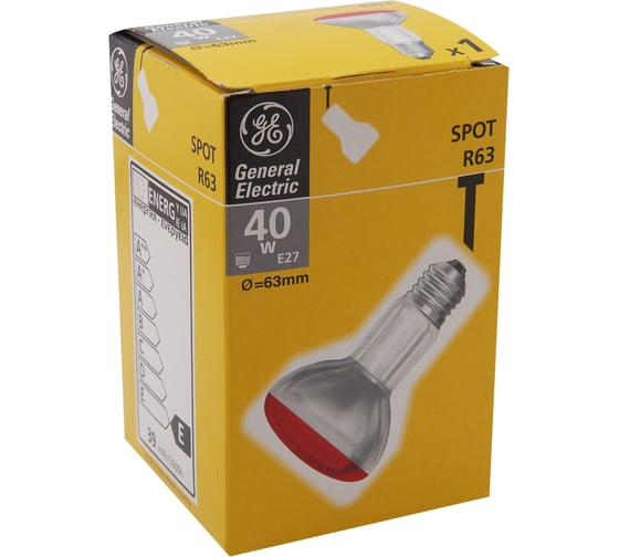 Рефлекторная лампа General Electric GE 40R63/R/E27-25 91532