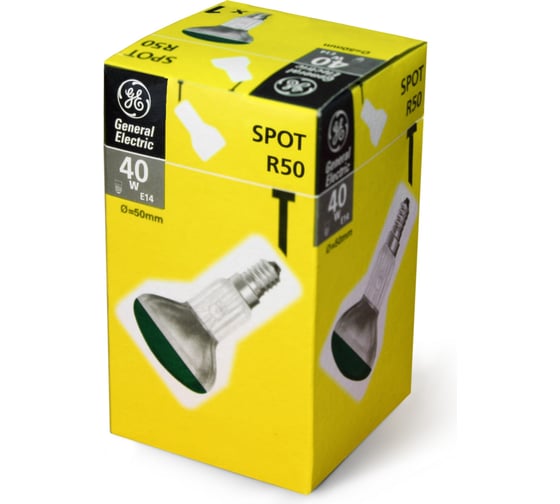 Рефлекторная лампа General Electric GE 40R50/G/E14-25 91389 1