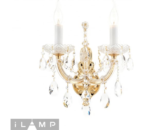 Бра iLAMP Diamond W6071-2 GD+CL 1