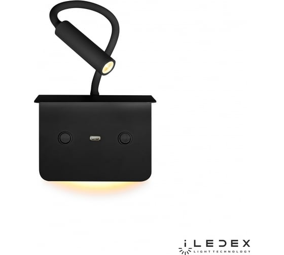 Настенный светодиодный светильник iLEDEX Support 7031C BK