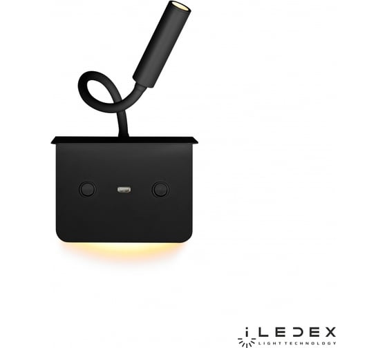 Настенный светодиодный светильник iLEDEX Support 7031C BK