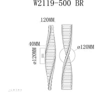 Настенный светодиодный светильник iLEDEX Woodstock W2119-500 BR