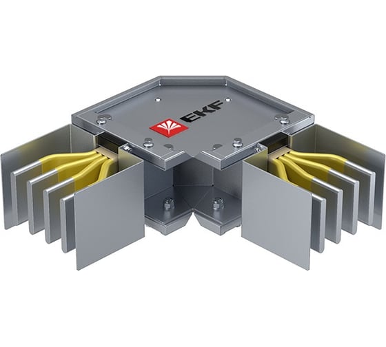 Угловая горизонтальная секция EKF 400 А IP55 3L+N+PE HPA04EH45 1
