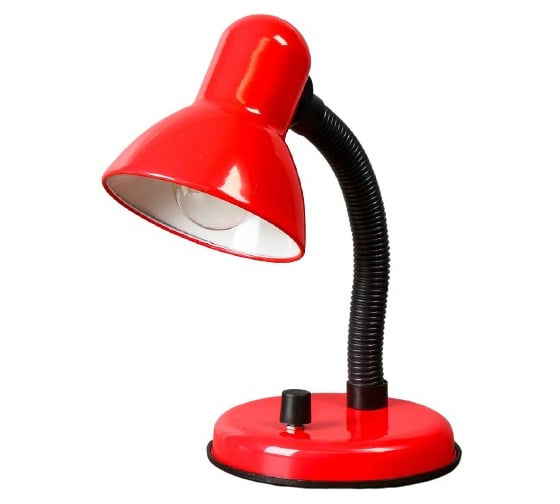 Настольная лампа RISALUX Е27, светорегулятор 220В красная 203А 739306 1
