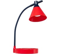 Настольная лампа RISALUX 1667/1RD LED 3Вт 3000-6000К USB АКБ дим. красно-синий 12,5х14х37,5 см 5091563