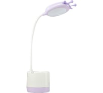 Настольная лампа RISALUX 16087/1 LED 3Вт USB АКБ бело-сиреневый 8,5х8,5х46,5 см 5091594