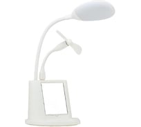 Настольная лампа RISALUX с зеркалом 91023/1 LED 5Вт USB AKB 3 режима диммер белый 12х10,5х43 см 4734815