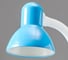 Настольная лампа RISALUX 16112/1BL E27 40Вт голубой 14,5х16,5х42 см 5091648 5