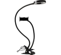 Настольная лампа RISALUX 16283/1 LED USB черный 11х9х67 см 5362078
