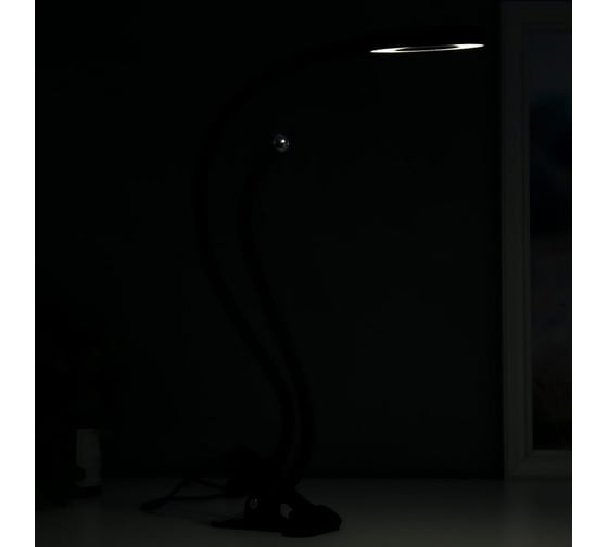 Настольная лампа RISALUX 16283/1 LED USB черный 11х9х67 см 5362078