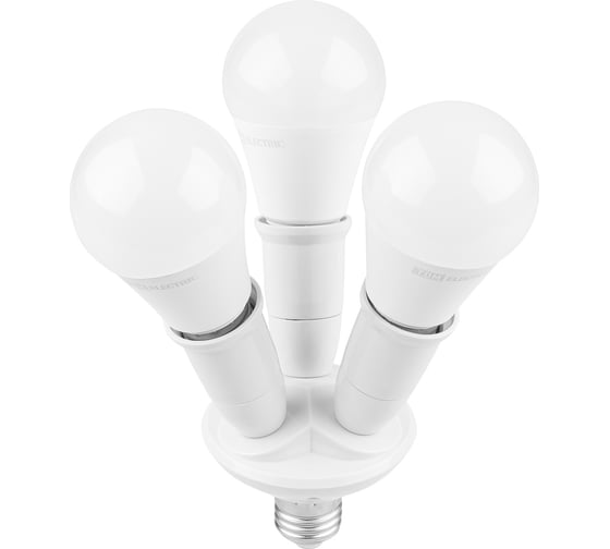 Переходник узкий TDM ELECTRIC Е27-3хЕ27, белый, SQ0335-1019