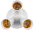 Переходник узкий TDM ELECTRIC Е27-3хЕ27, белый, SQ0335-1019 5