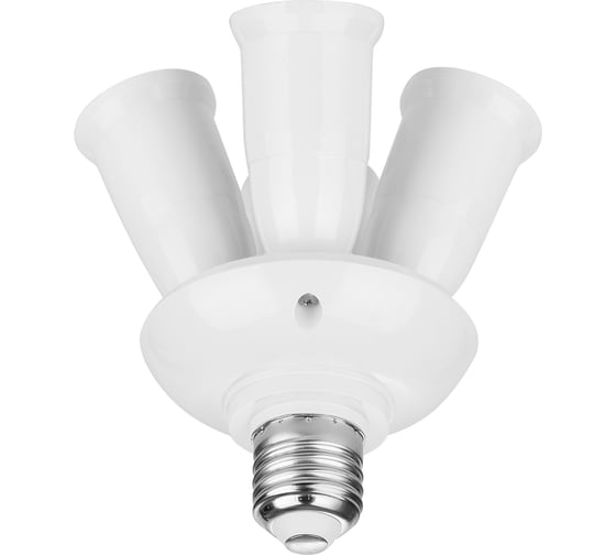 Переходник узкий TDM ELECTRIC Е27-4хЕ27, белый, SQ0335-1020