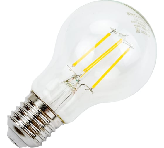 Лампа светодиодная IN HOME LED-A60-deco 4PACK 13Вт, 230В, Е27, 4000К, 1370Лм, прозрачная, 4 штуки/упаковка 4690612053424 1