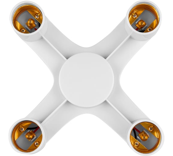 Переходник TDM ELECTRIC Е27-4хЕ27, белый, SQ0335-1021
