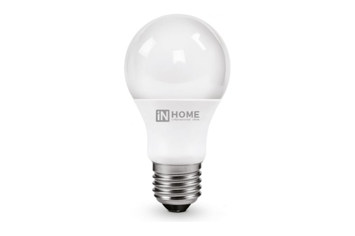 Лампа светодиодная IN HOME LED-A60-VC 4PACK 20Вт, 230В, Е27, 6500К ...