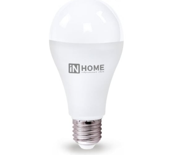 Лампа светодиодная IN HOME LED-A65-VC 4PACK 25Вт, 230В, Е27, 4000К, 2380Лм, 4 штуки/упаковка 4690612052526