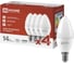 Лампа светодиодная IN HOME LED-СВЕЧА-VC 4PACK 14Вт, 230В, Е14, 4000К, 1330Лм, 4 штуки/упаковка 4690612052328 1