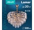 Хрустальная подвесная люстра INLUX Lamar Золото IN30252 2