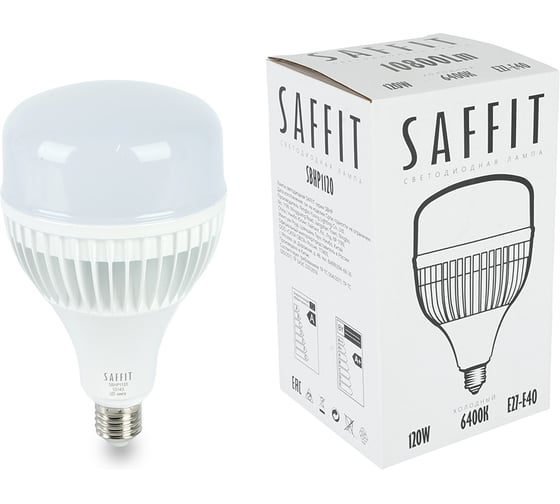 Светодиодная лампа SAFFIT 120W 230V Е27-E40 6400K T140, SBHP1120 55143 1