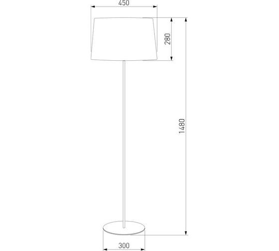 Напольный светильник TK Lighting с тканевым абажуром 2920 Maja черный a059603