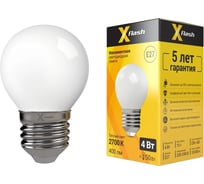 Светодиодная лампочка X-Flash XF-E27-FLM-G45-4W-2700K-230V артикул 48090