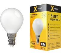 Светодиодная лампочка X-Flash XF-E14-FLM-P45-4W-2700K-230V артикул 48083