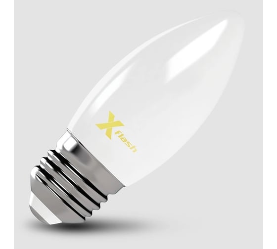 Светодиодная лампочка X-Flash XF-E27-FLM-С35-4W-2700K-230V артикул 48519