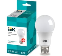 Лампа IEK LED A80 шар 25Вт 230В 4000К E27 LLE-A80-25-230-40-E27
