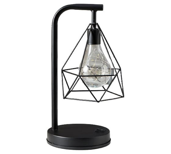 Ночник RISALUX 16129/1 LED от батареек 3хАА черный 13,5х16х30 см 5138444 1