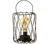 Ночник RISALUX 16125/1 LED от батареек 3хАА черный 17х17х21 см 5138438