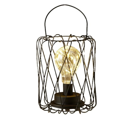 Ночник RISALUX 16125/1 LED от батареек 3хАА черный 17х17х21 см 5138438 1