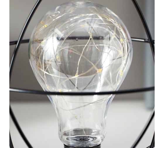 Ночник RISALUX 16127/1 LED от батареек 3хАА черный 20х20х23 см 5138442