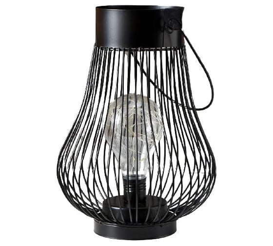 Ночник RISALUX 16123/1 LED от батареек 3ААА черный 18х18х24,5 см 5096253