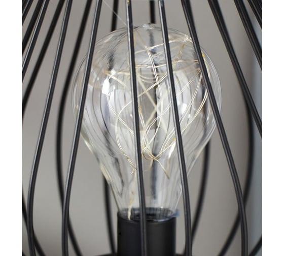 Ночник RISALUX 16120/1 LED от батареек 3ААА черный 19х19х21 см 5096250