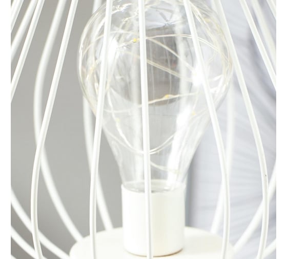 Ночник RISALUX 16121/1 LED от батареек 3ААА белый с серебром 19х19х21 см 5096251