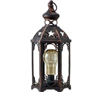 Ночник RISALUX 16171/1BK+GD LED от батареек 3хААА черный с золотой патиной 18х16х41 см 5150292