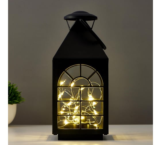 Ночник RISALUX 16169/1BK LED от батареек 3хААА черный 11х11х25 см 5150289