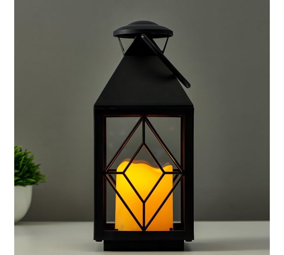 Ночник RISALUX 16170/1BK LED от батареек 3хААА черный 11х11х25 см 5150291