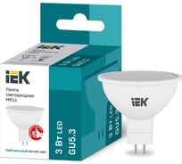 Лампа IEK LED MR16 софит 3Вт 230В 4000К GU5.3 LLE-MR16-3-230-40-GU5