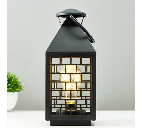 Ночник RISALUX 16168/1BK LED от батареек 3хААА черный 11х11х25 см 5150287