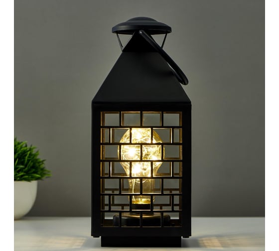 Ночник RISALUX 16168/1BK LED от батареек 3хААА черный 11х11х25 см 5150287