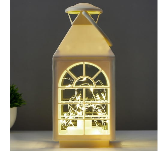 Ночник RISALUX 16169/1WT LED от батареек 3хААА белый 11х11х25 см 5150288