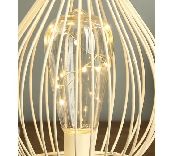 Ночник RISALUX "Белый фонарь" LED белый 15х15х16 см. 4327302