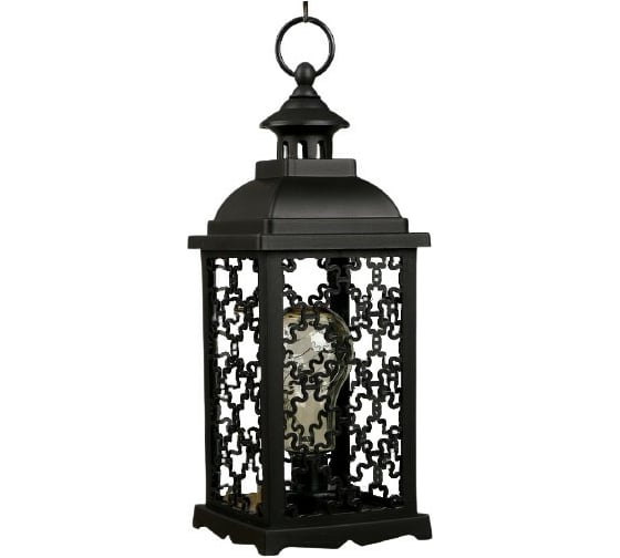 Ночник RISALUX "Домашний фонарь" LED черный 13,5х13,5х39 см. 4304052 1